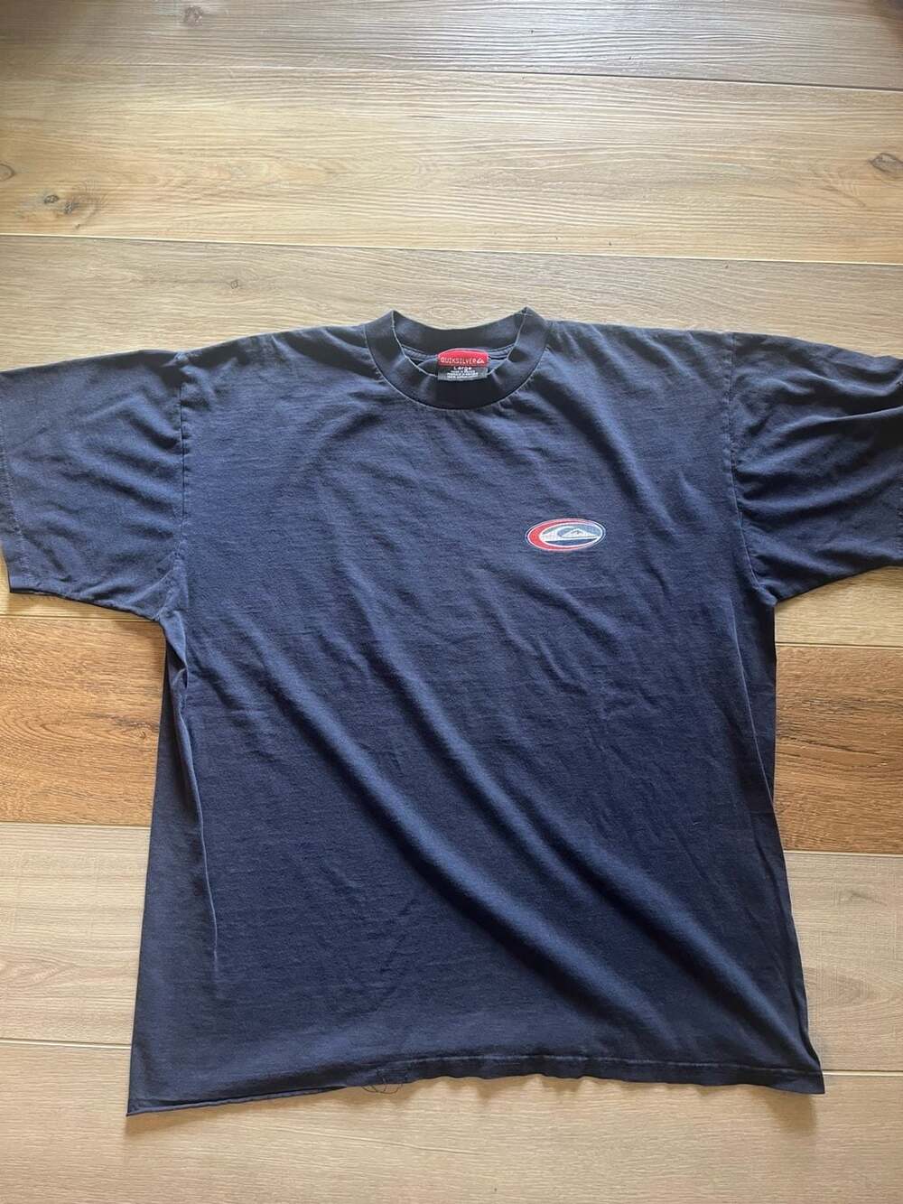 Vintage 90s Quiksilver Large Oval Logo Graphic T-Shirt
